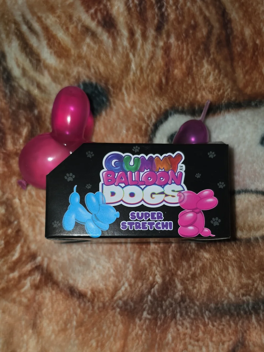 Gummy Balloon Dogs Super Stretch Toy - Pink